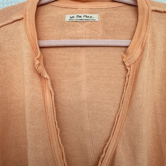 Free People we the free Anyway Surplice Sweatshirt M - Picture 2 of 7